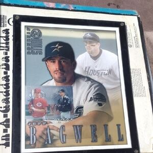 Jeff Bagwell Framed Dual Autographed Studio Portrait